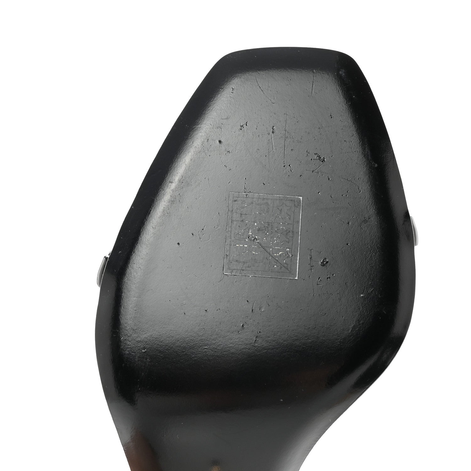 Saint Laurent Patent Calfskin Opyum 85 Sandals 39 Black 11 of 13