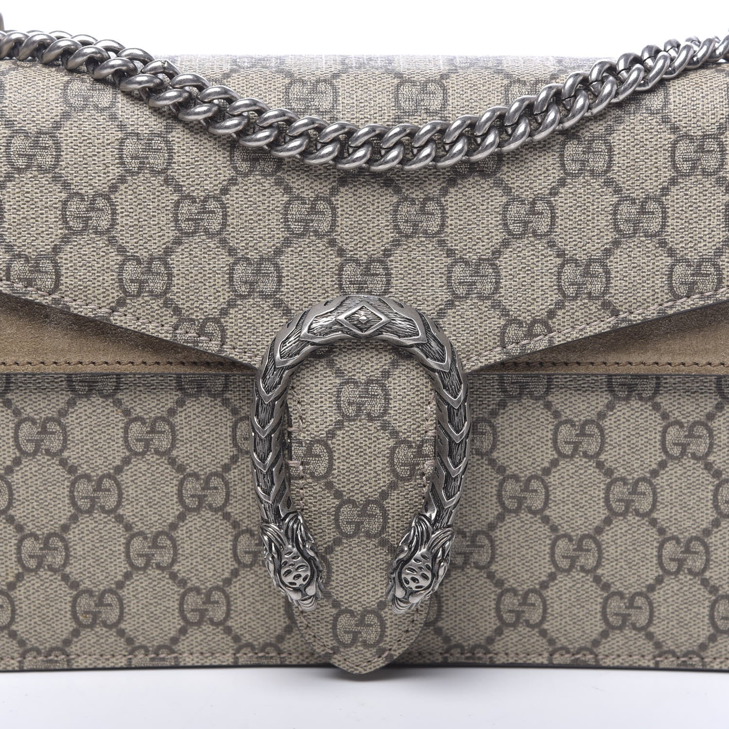Gucci GG Supreme Monogram Small Dionysus Shoulder Bag Taupe 11 of 11