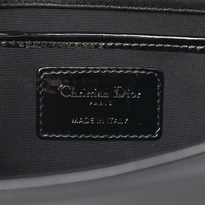 Christian Dior Patent Cannage Lady Dior Convertible Clutch Black 5 of 10