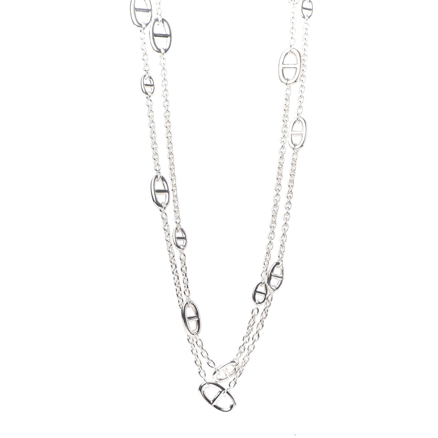 Hermes Sterling Silver Farandole Necklace 120 1 of 6