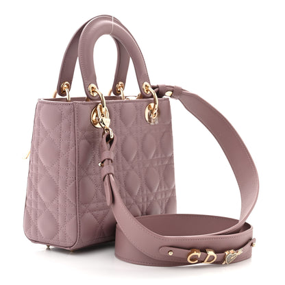 Christian Dior Lambskin Cannage Small My ABCDior Lady Dior Purple 3 of 10
