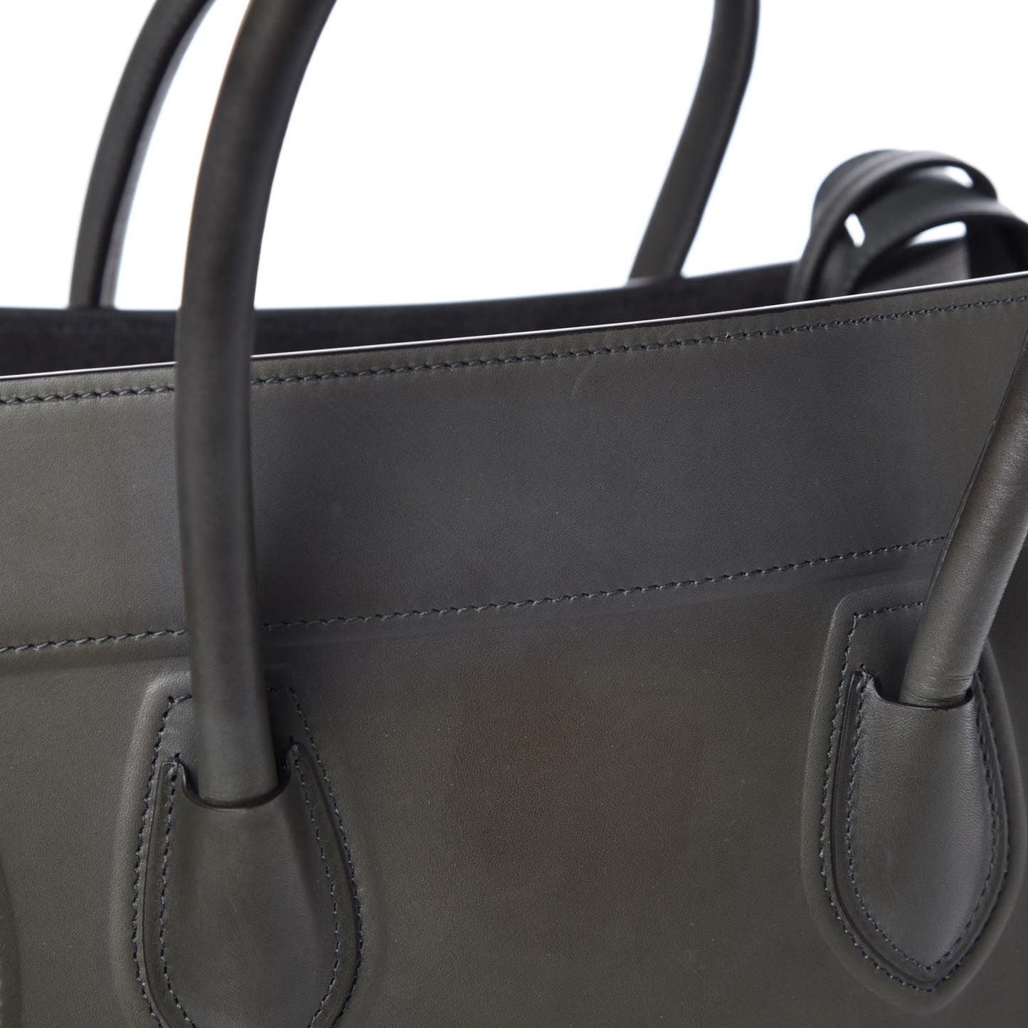 Smooth Calfskin Medium Phantom Luggage Grey