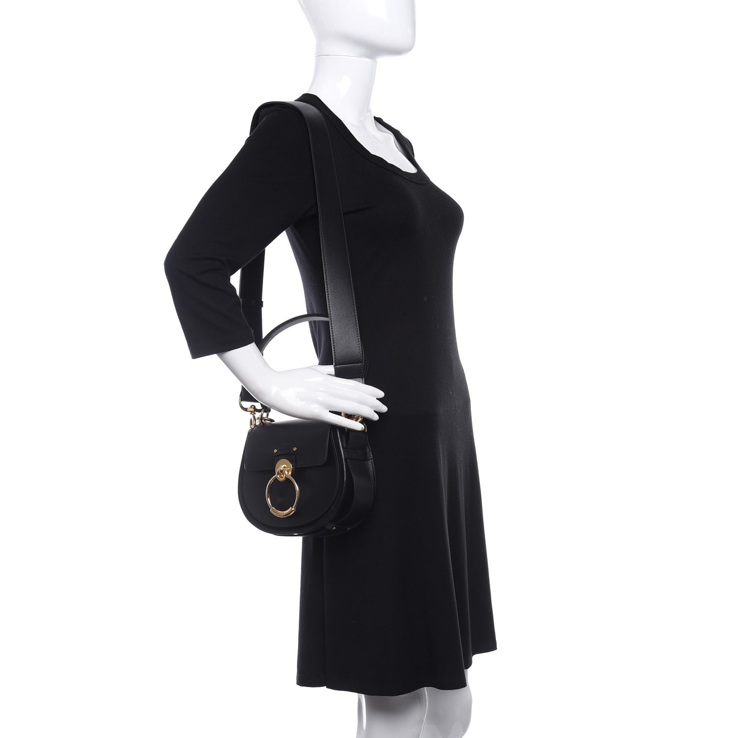 Calfskin Small Tess Bag Black