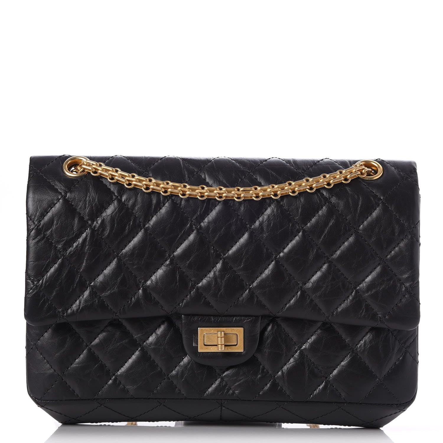 Chanel Aged Calfskin Quilted 2.55 Reissue 226 Flap Black 1 of 8