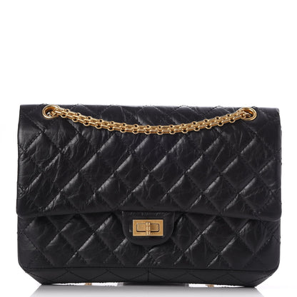 Chanel Aged Calfskin Quilted 2.55 Reissue 226 Flap Black 1 of 8