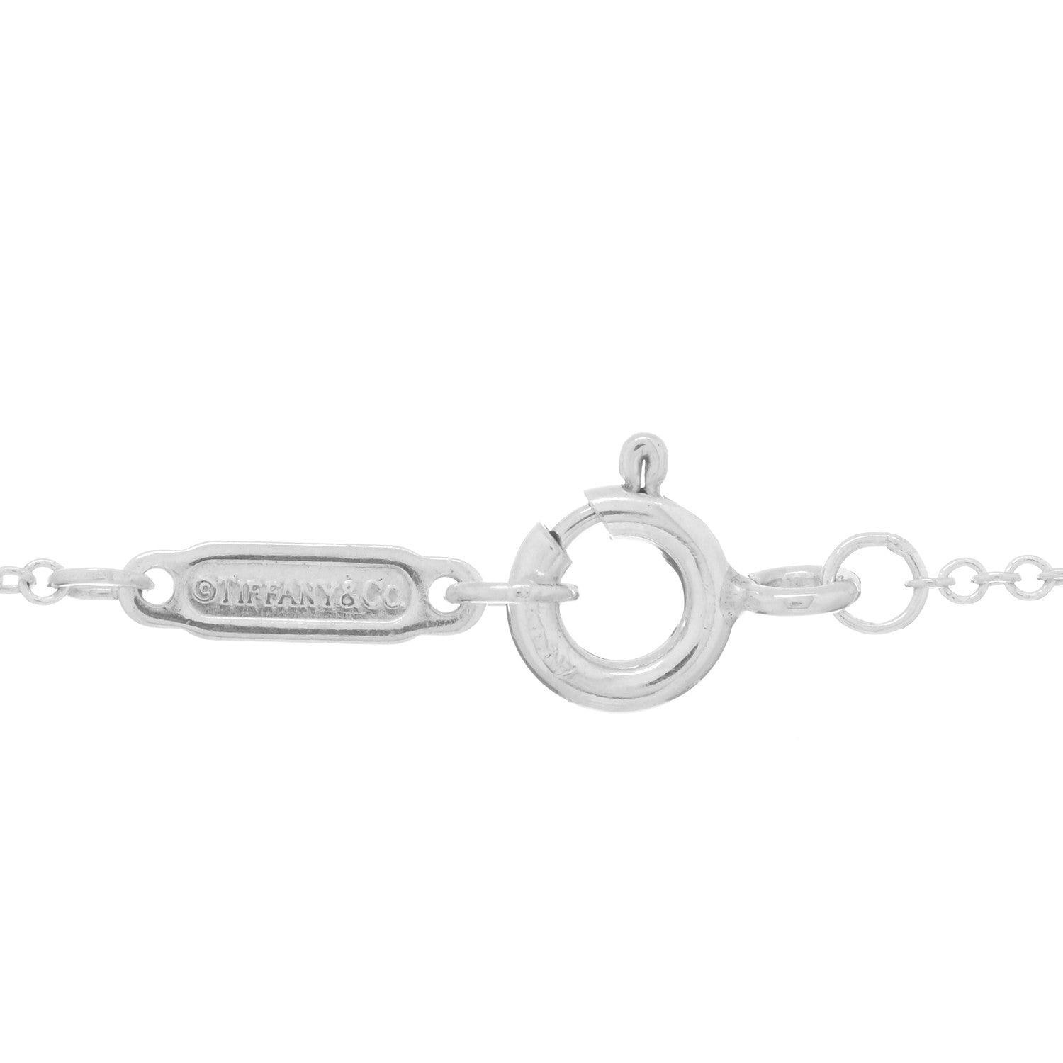 Tiffany Sterling Silver Rubedo 1837 Interlocking Circles Pendant Necklace 3 of 3