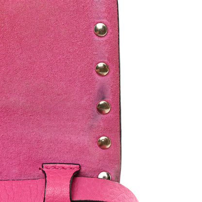 Valentino Garavani Pebbled Calfskin Medium Rockstud Flip Lock Crossbody Bag Pink Orchid 12 of 12