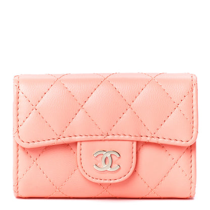 Chanel Lambskin Quilted Classic 4 Key Holder Wallet Light Orange 1 of 13