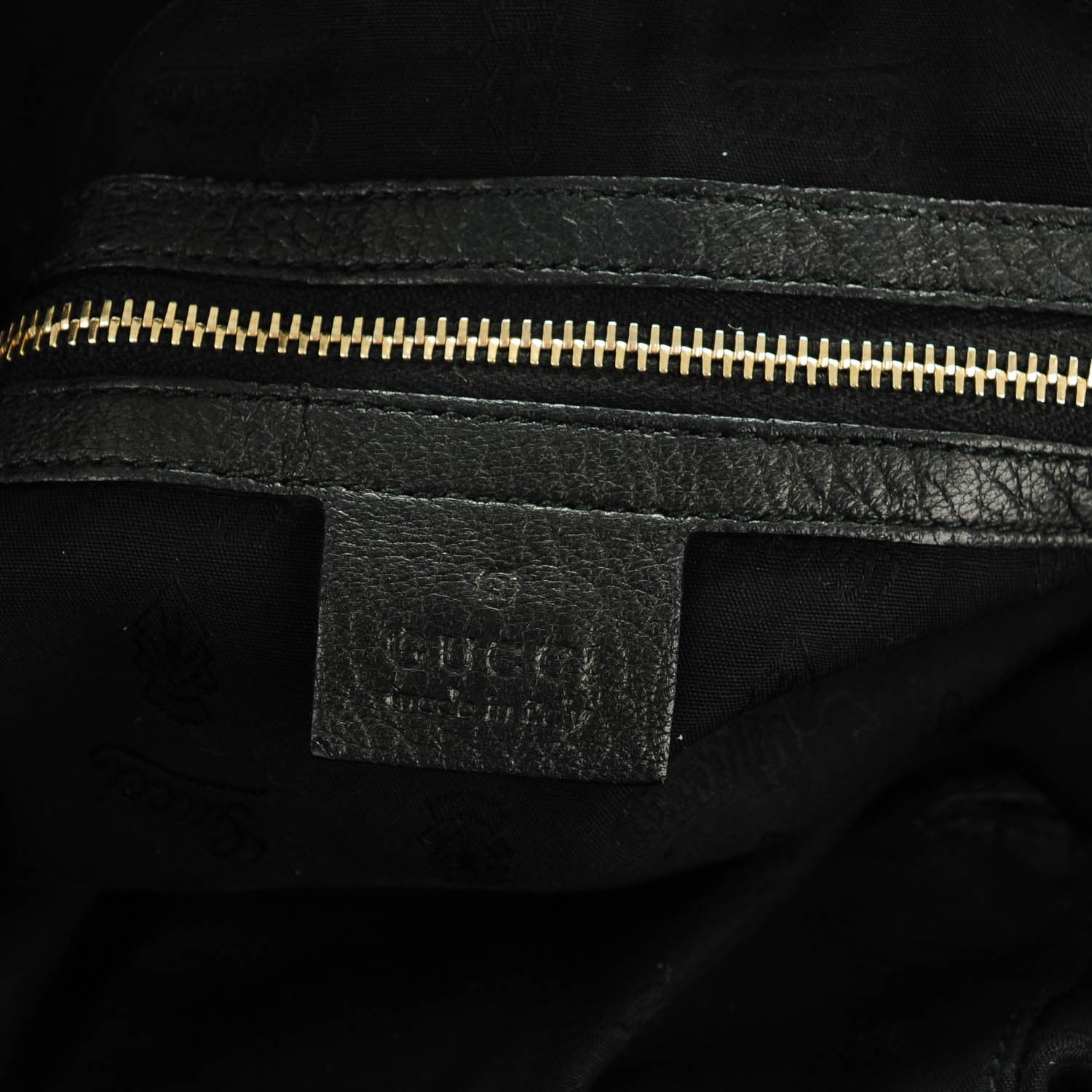 Gucci Calfskin Large New Jackie Shoulder Bag Black 6 of 7