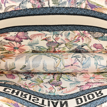 Christian Dior Canvas Embroidered Large KJouy Fantastica Book Tote Multicolor 5 of 9