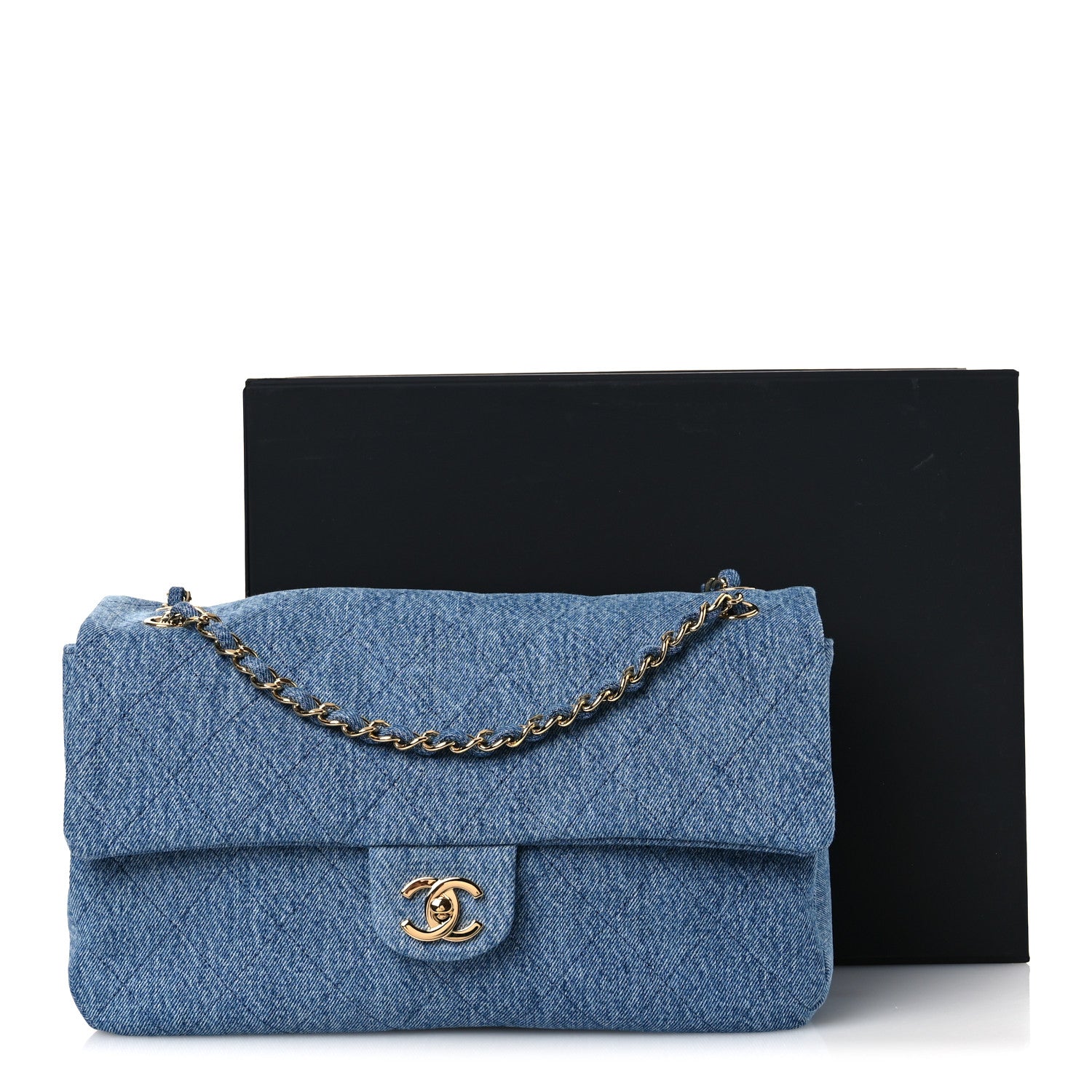 Chanel Denim Small Souplissimo Maxi Flap Blue 12 of 12