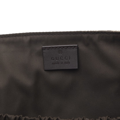 Gucci GG Supreme Monogram Selleria Calfskin Messenger Diaper Bag Beige Ebony Cocoa Dark Chocolate 6 of 11