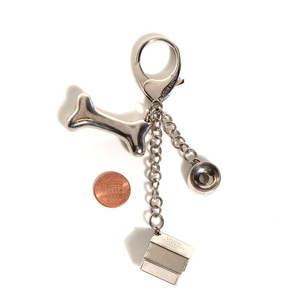 Louis Vuitton Baxter Dog Bag Charm Silver 2 of 4