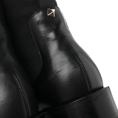 Valentino Garavani Calfskin Rockstud Beatle Chelsea 20mm Ankle Boots 39 Black 11 of 12