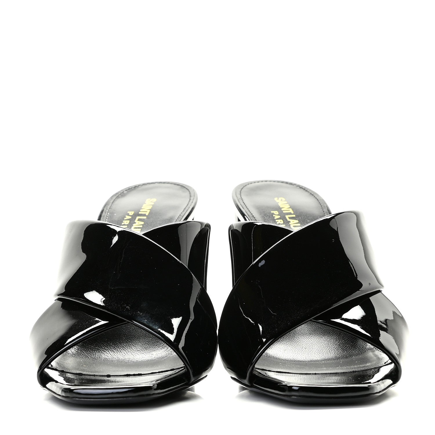 Saint Laurent Patent LouLou Mules 36 Black 2 of 11