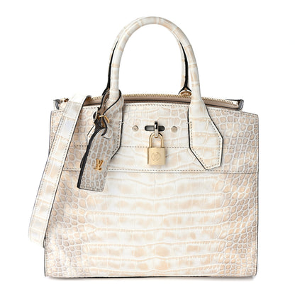 Louis Vuitton Alligator City Steamer PM Pearl 1 of 10