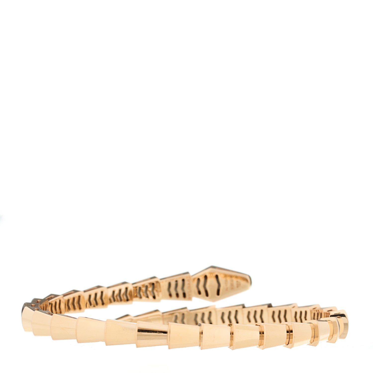 Bulgari 18K Rose Gold Diamond Serpenti Viper Bracelet 2 of 3