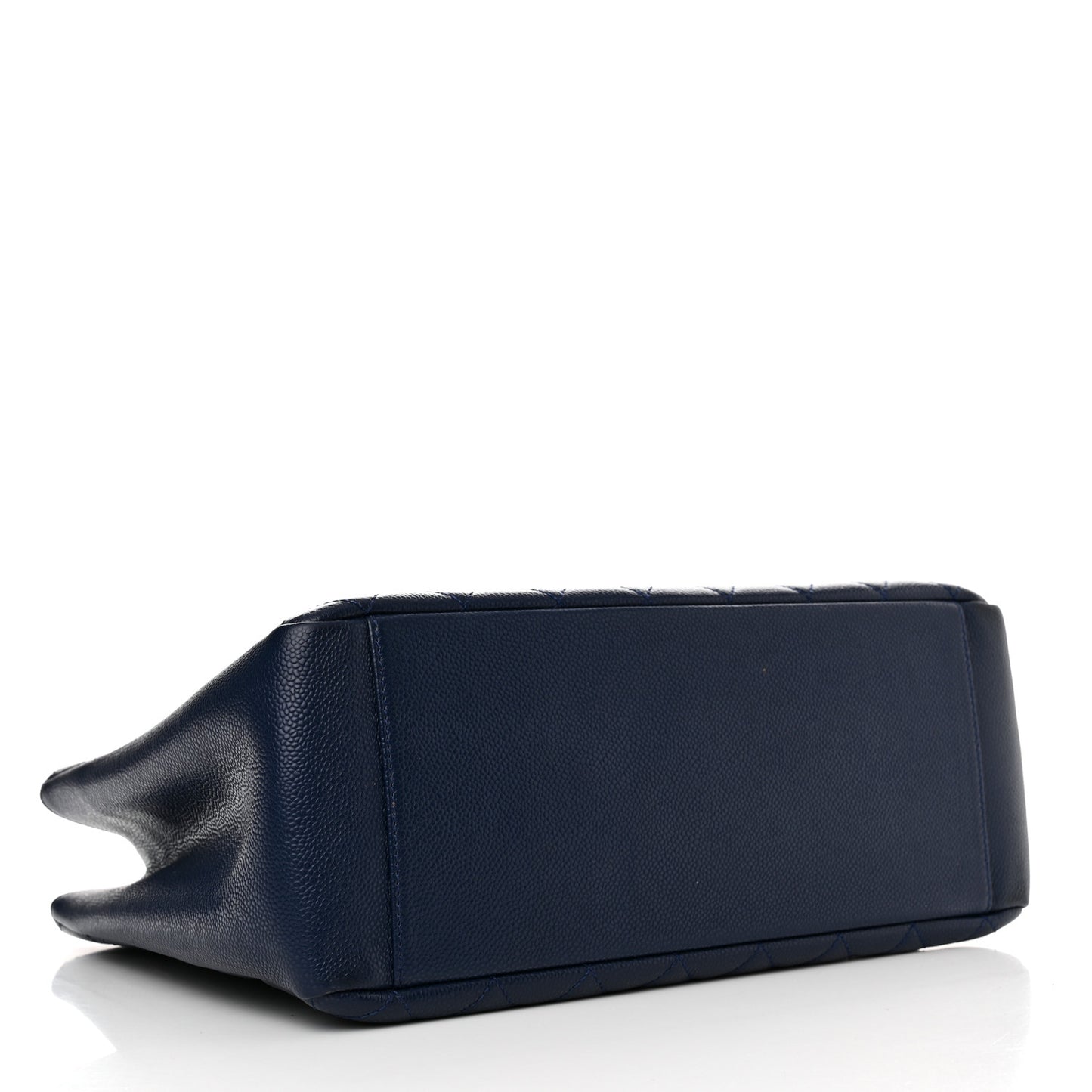 Caviar Quilted Grand Shopping Tote GST Dark Blue