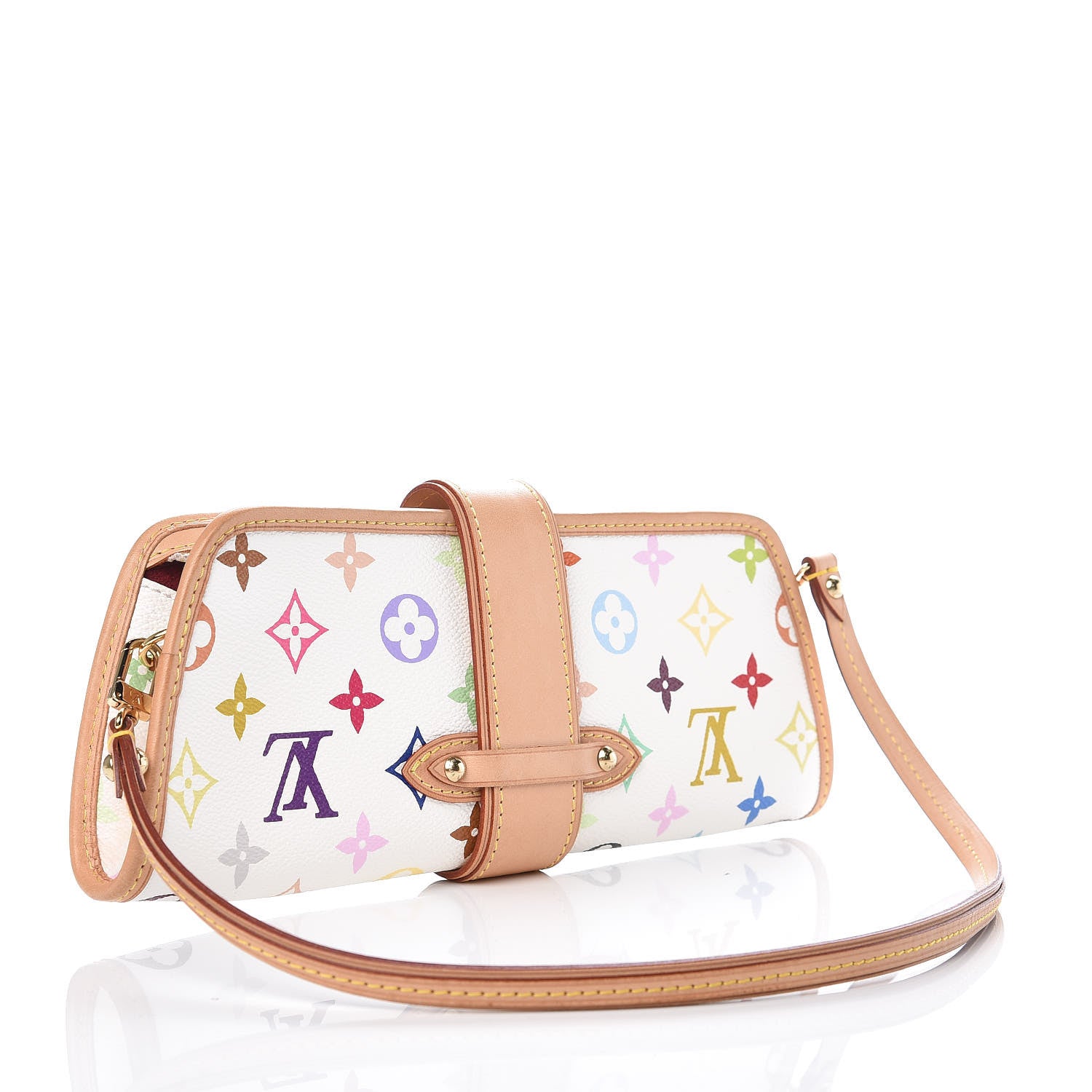 Louis Vuitton Monogram Multicolor Shirley White 3 of 7