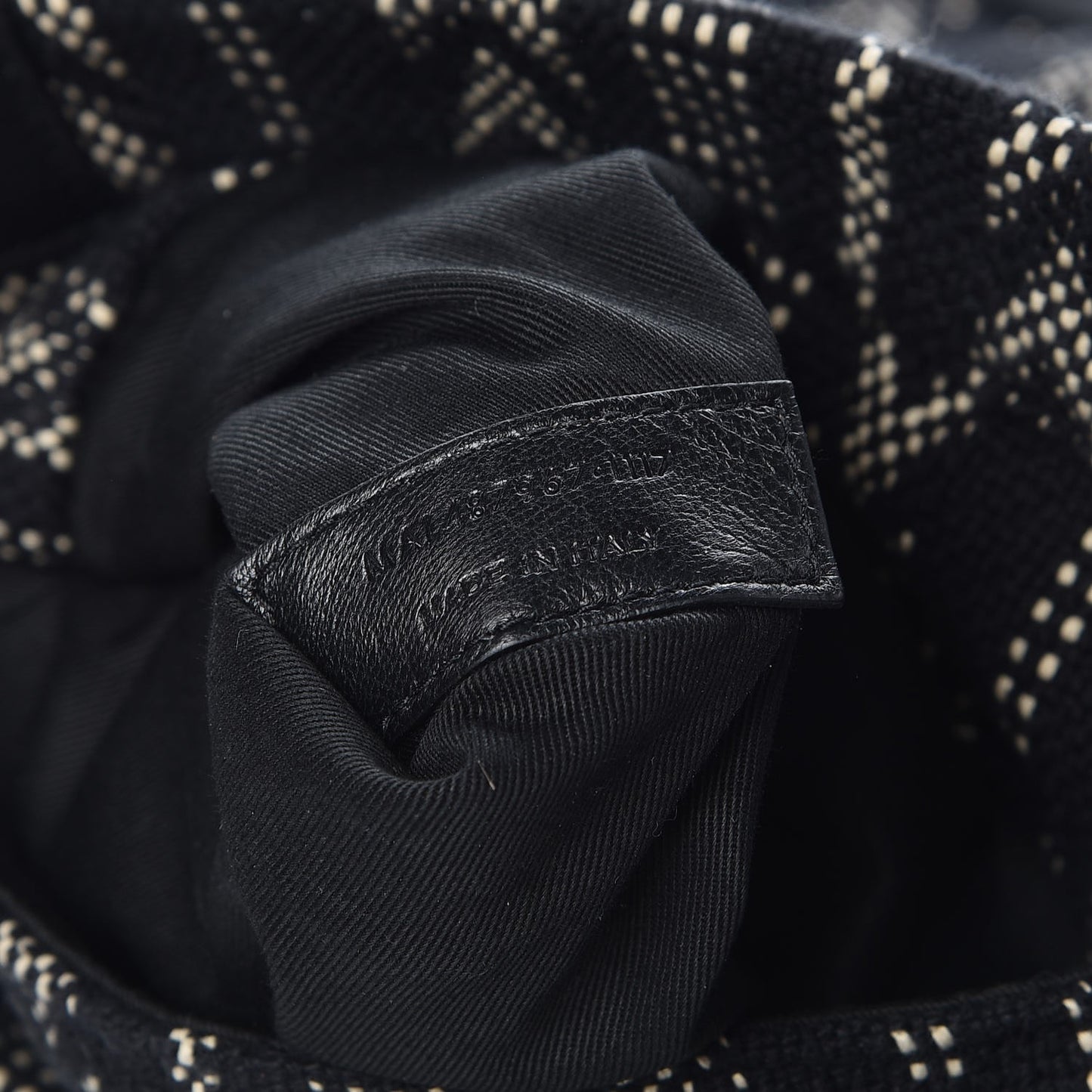 Canvas Tote Black Ivory