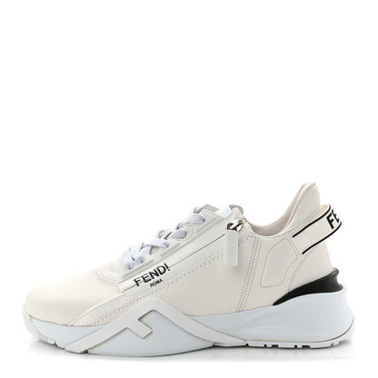 Fendi Vitello Womens Fendi Flow Low Top Sneakers 39.5 Ultra White 1 of 10