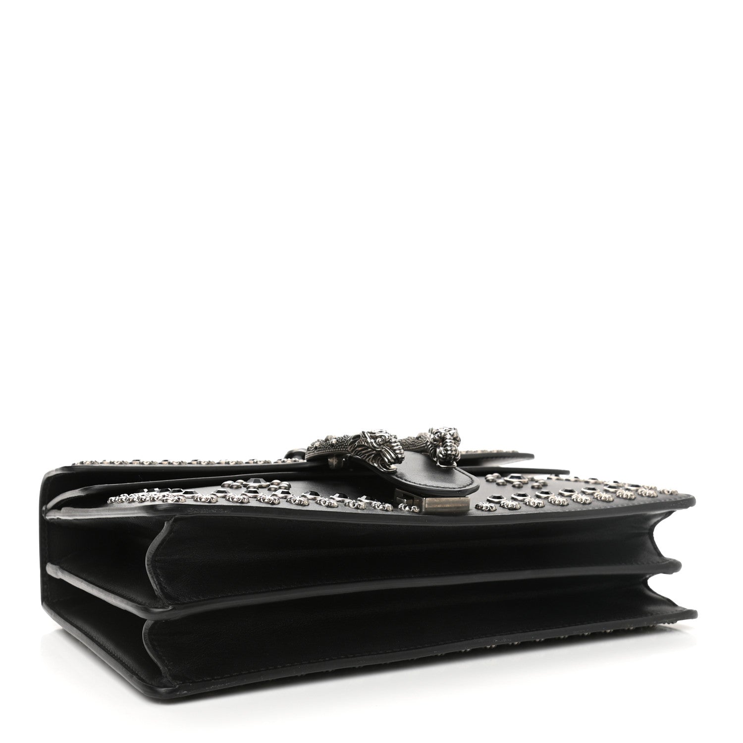 Gucci Calfskin Studded Small Dionysus Shoulder Bag Black 4 of 16