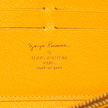 Louis Vuitton Monogram Kusama Pumpkin Dots Zippy Wallet Yellow 7 of 8