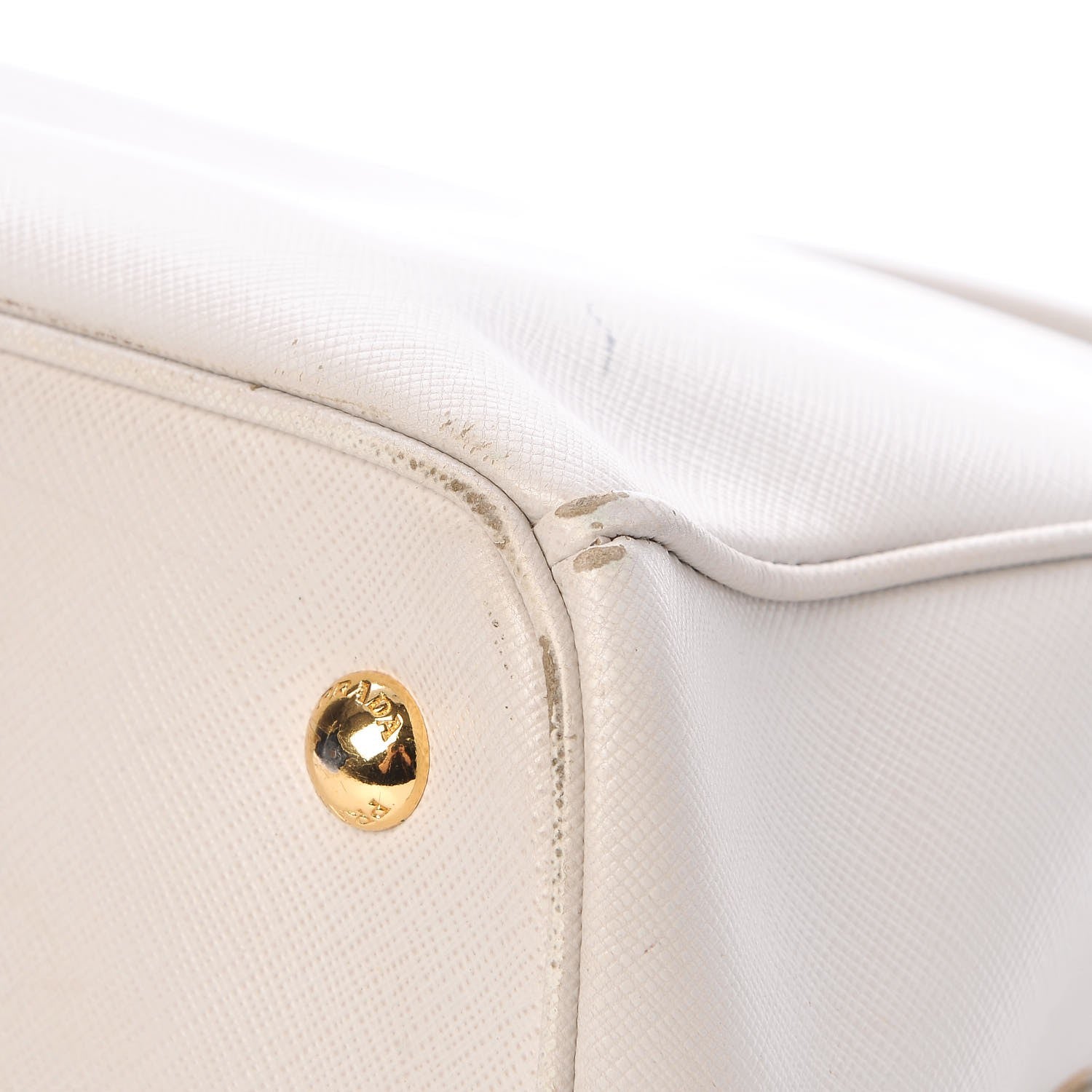 Prada Saffiano Lux Medium Tote Talco 13 of 19