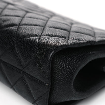 Chanel Caviar Quilted CC Large Clutch Black 11 of 15