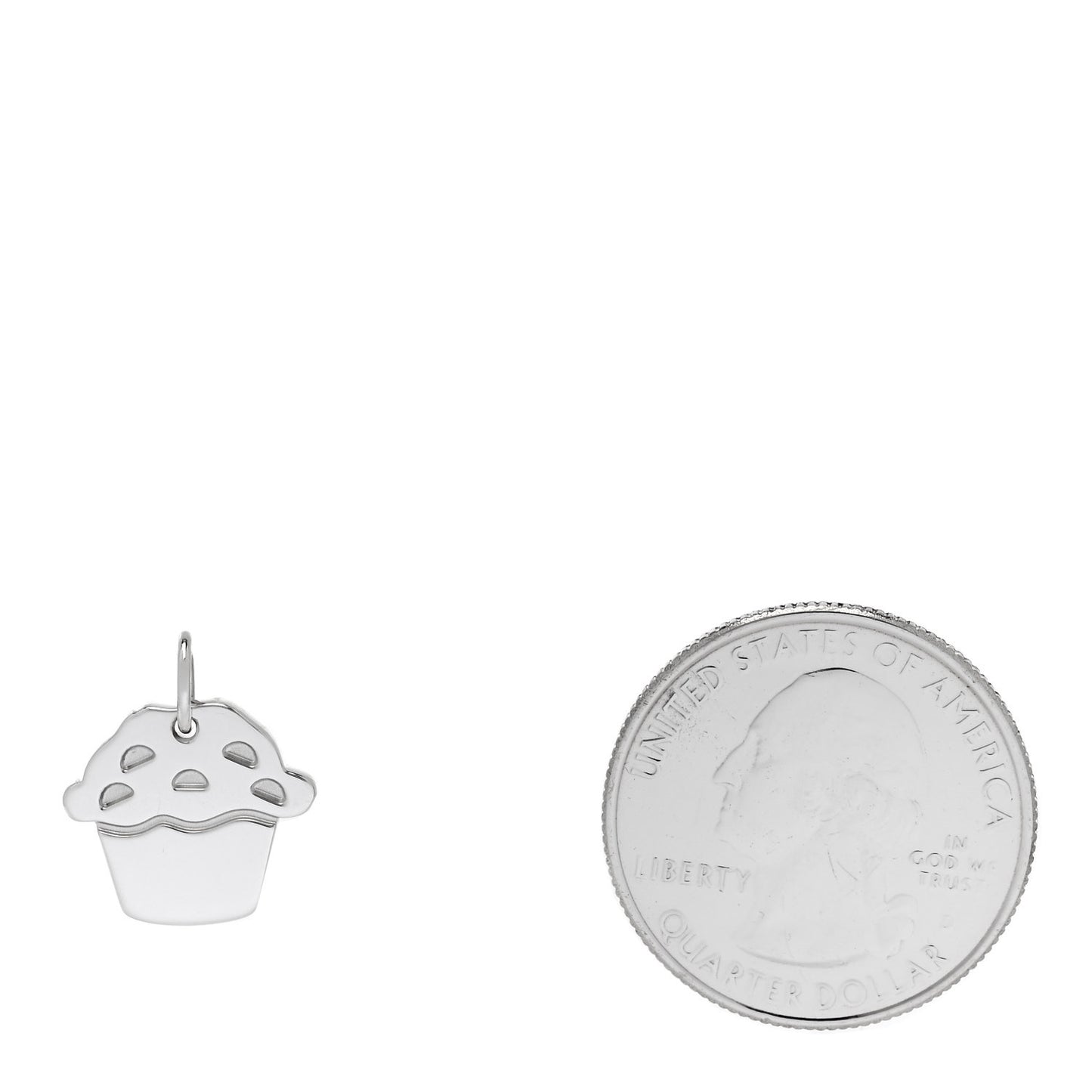 Sterling Silver Love Cupcake Charm