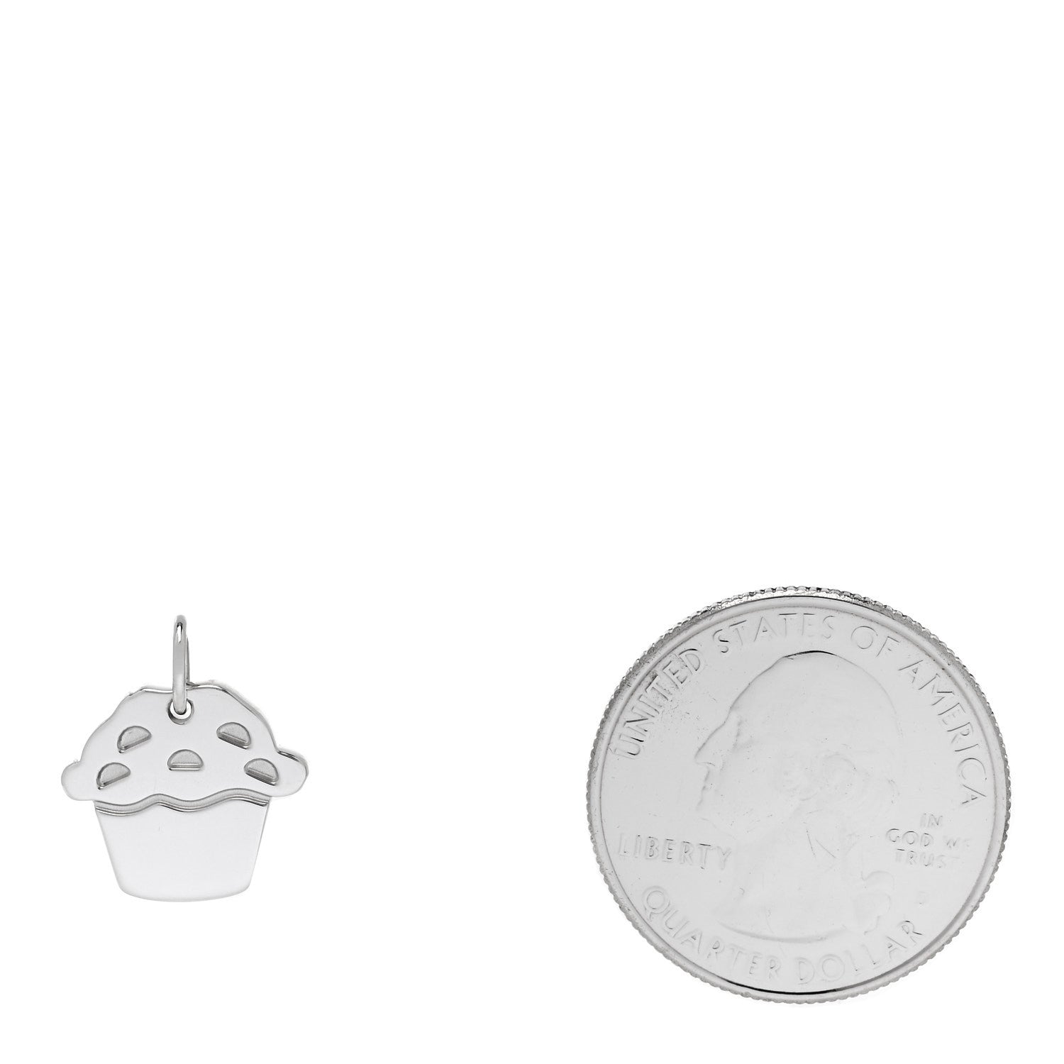 Tiffany Sterling Silver Love Cupcake Charm 2 of 4