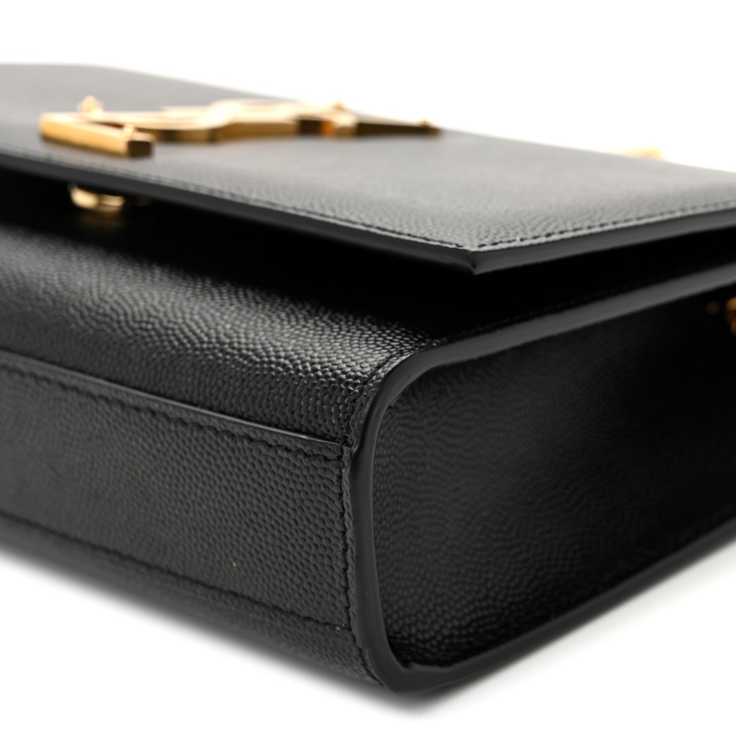 Saint Laurent Grain De Poudre Small Monogram Kate Satchel Black 9 of 9