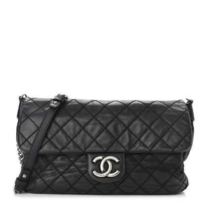 Chanel Iridescent Calfskin Large Coco Daily Flap Black 1 of 10