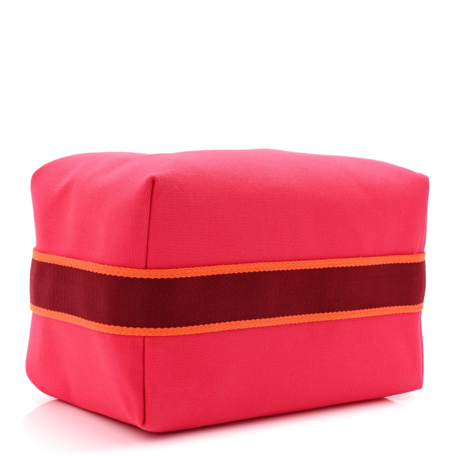 Hermes Canvas Large Bride-A-Brac Pouch Hibiscus 4 of 6