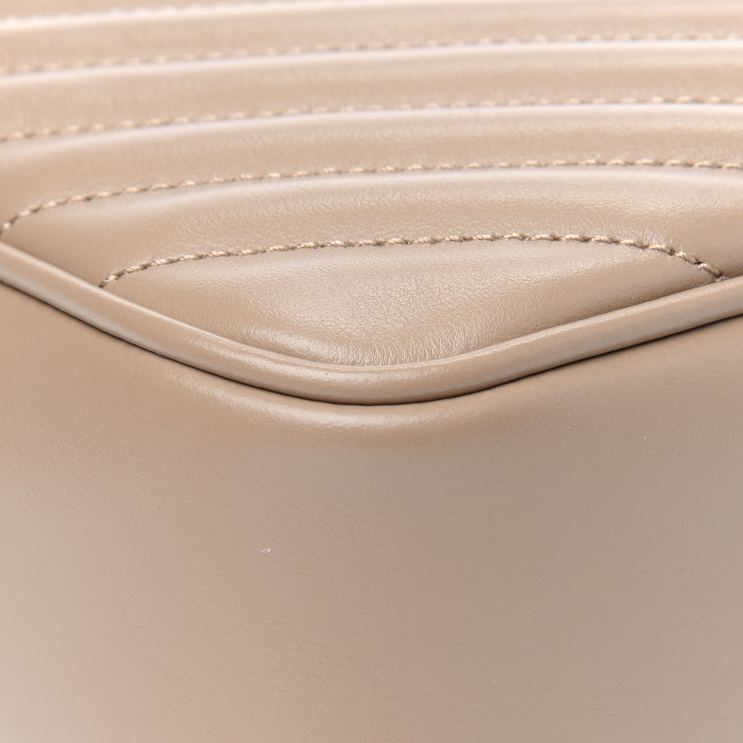 Calfskin Matelasse Monogram Lou Camera Bag Dark Latte