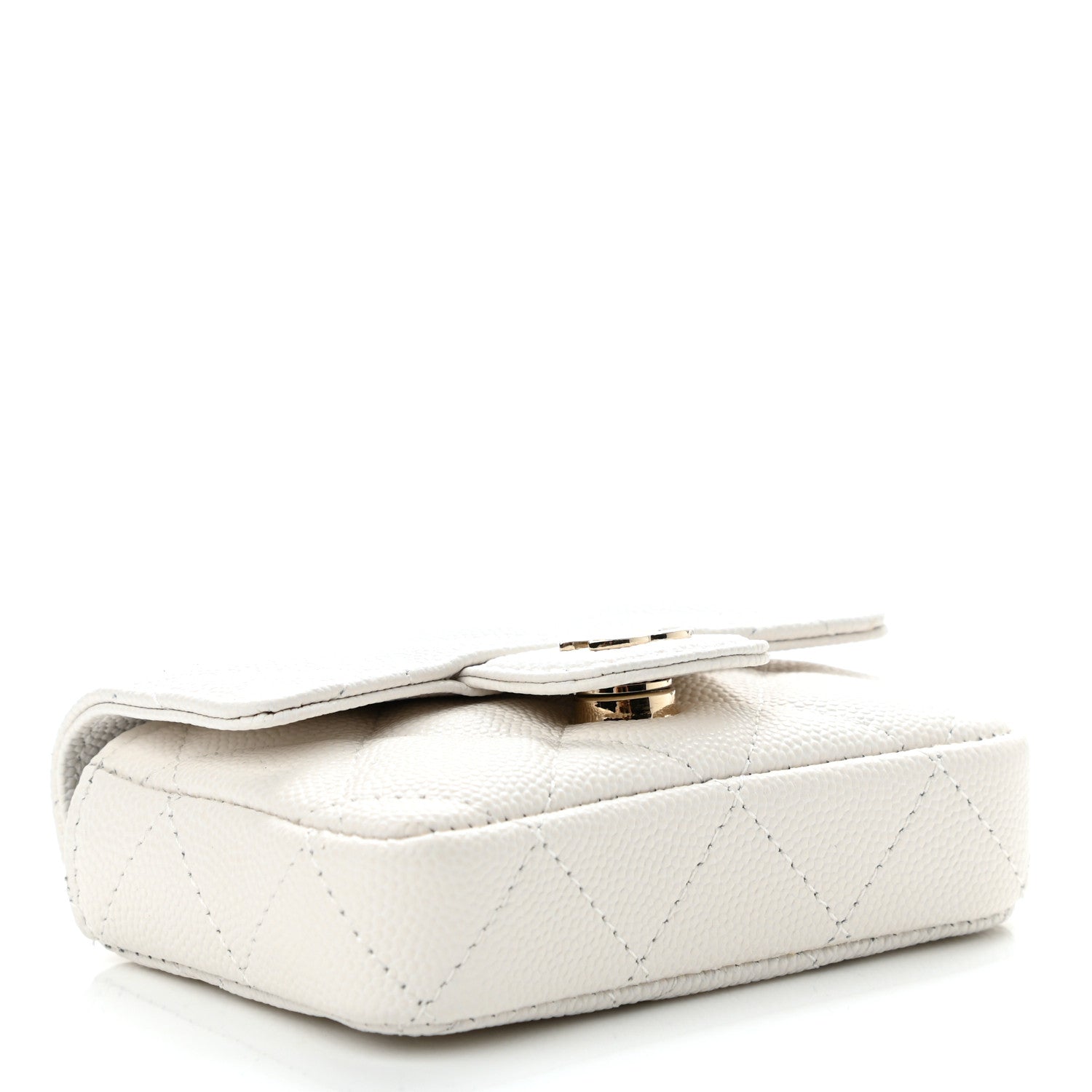 Chanel Caviar Quilted Belt Bag White 4 of 12