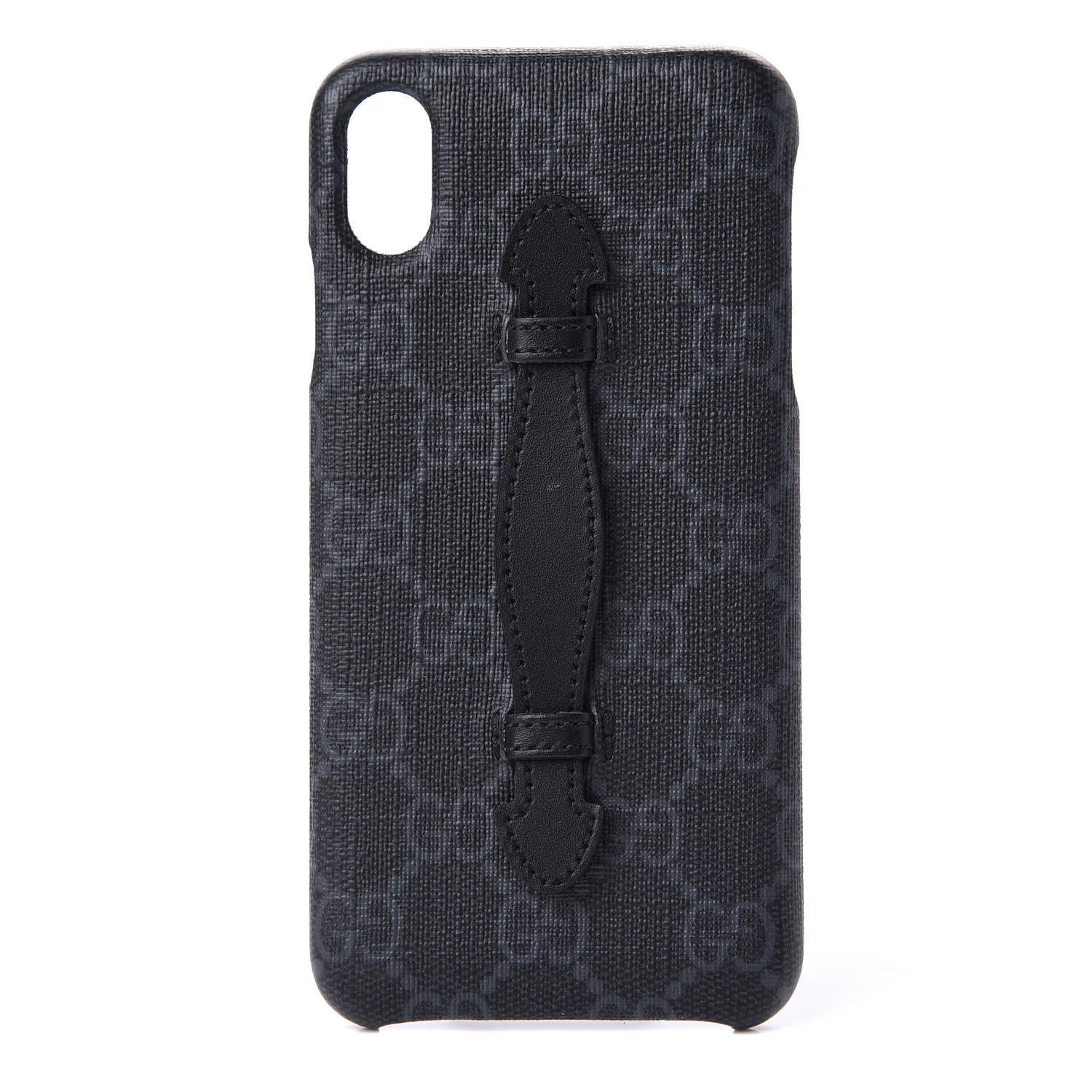 Gucci GG Supreme Monogram Top Handle iPhone XS Max Case Black 1 of 9