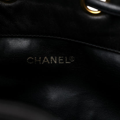Chanel Lambskin CC Drawstring Shoulder Bag Black 6 of 13