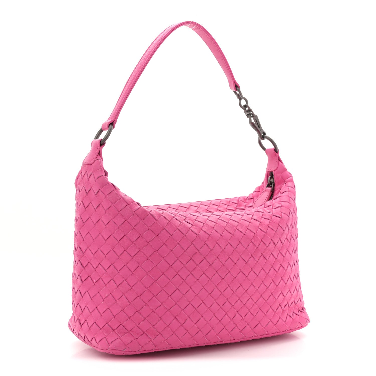 Bottega Veneta Nappa Intrecciato Small Shoulder Bag Rosa Shock 3 of 9