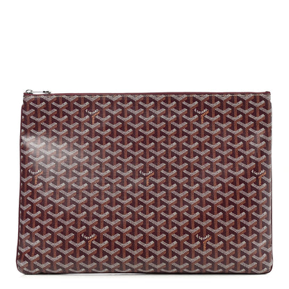 Goyard Goyardine Senat Pochette GM Burgundy 1 of 6