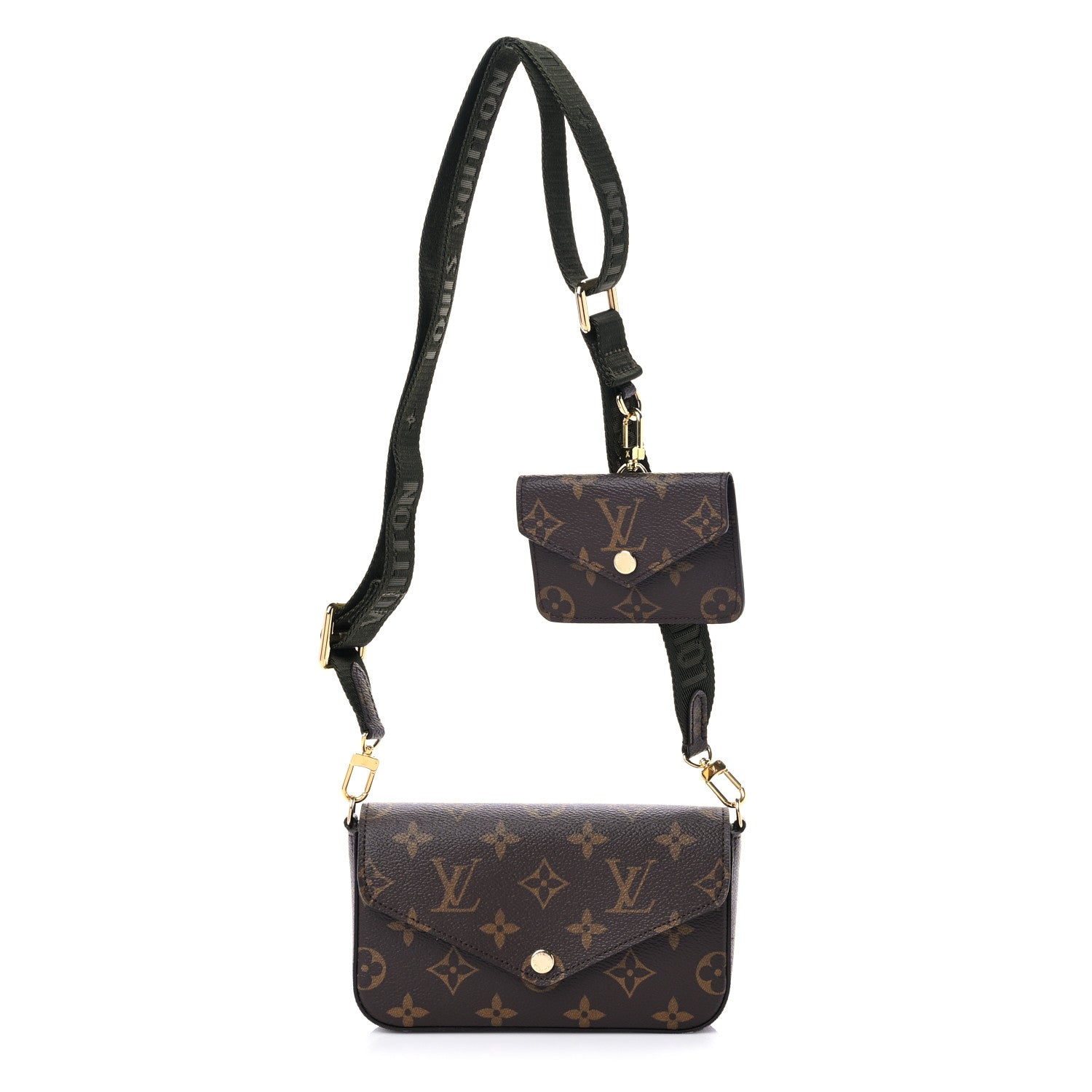 Louis Vuitton Monogram Felicie Strap & Go Kaki 1 of 9