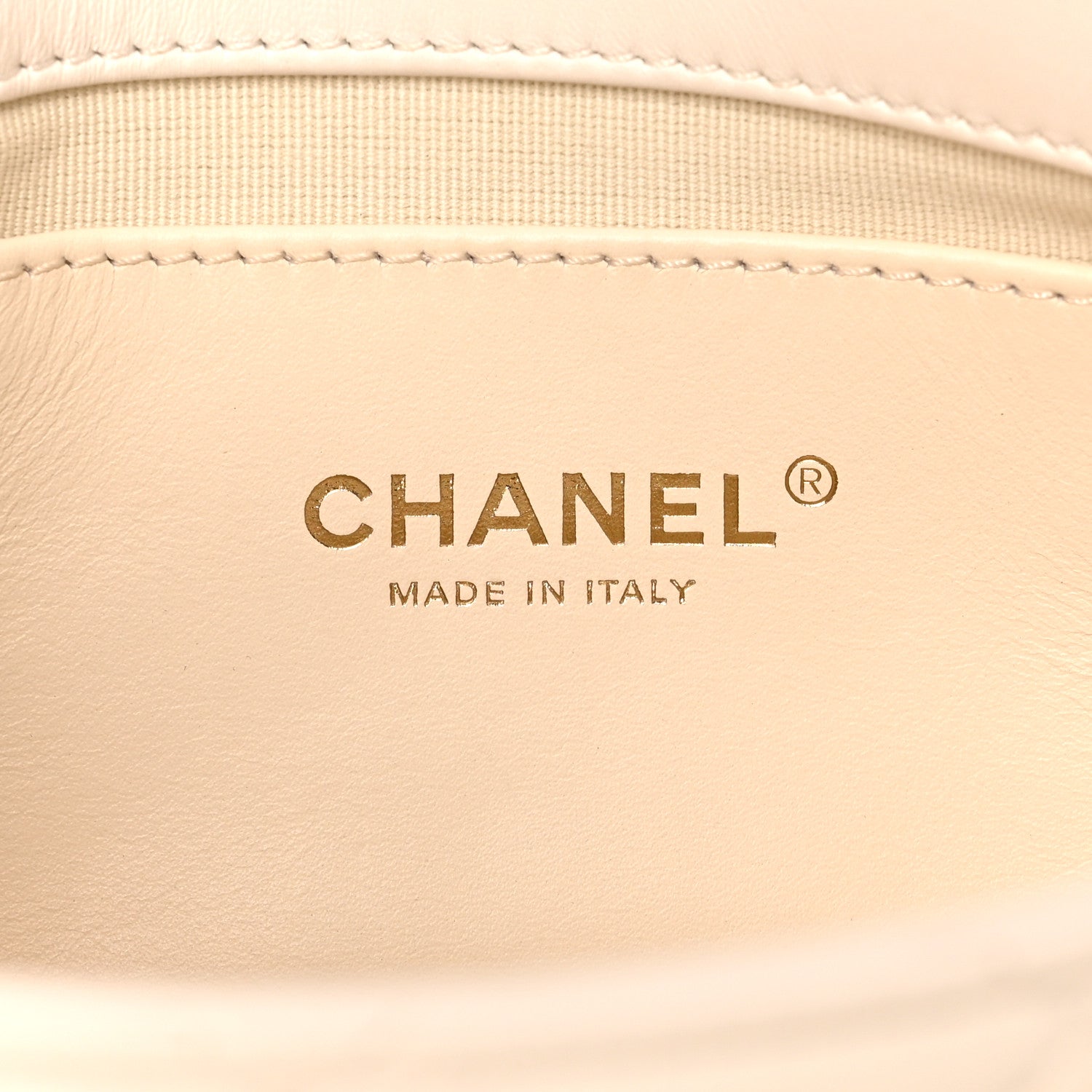 Chanel Lambskin Quilted Small CC Crystal Logo Chain Flap White 7 of 10