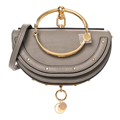 Chloe Calfskin Small Nile Bracelet Minaudiere Bag Motty Grey 1 of 10