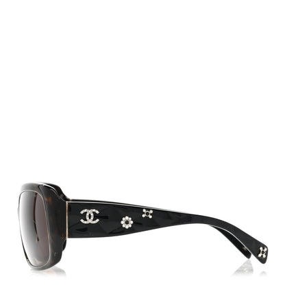 Chanel Acetate Crystal CC Sunglasses 5149-B Tortoise 3 of 8