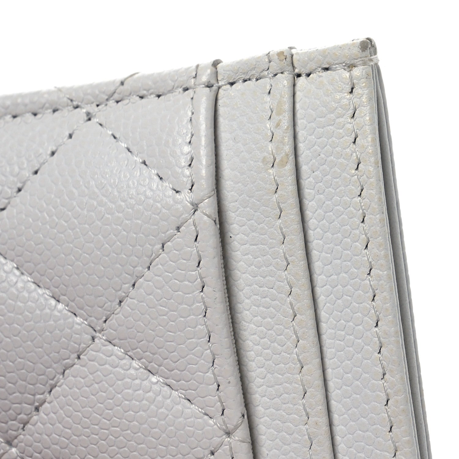 Chanel Caviar Quilted Boy Card Holder White 11 of 14