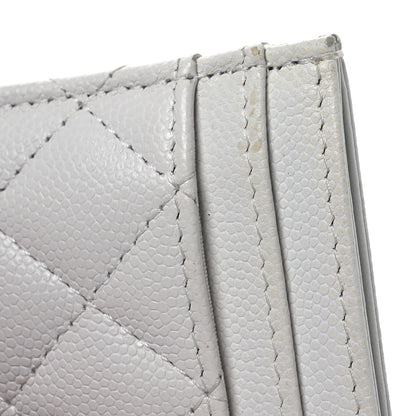 Chanel Caviar Quilted Boy Card Holder White 11 of 14