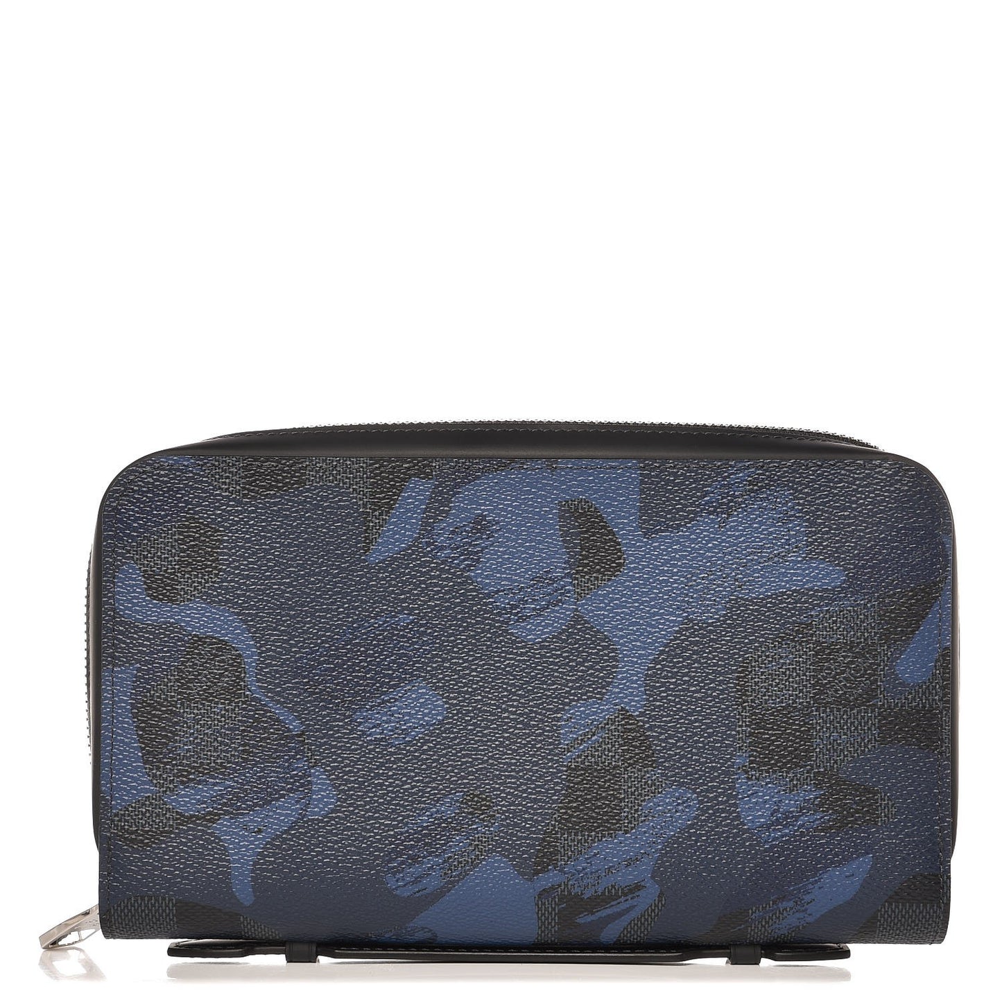 Damier Cobalt Camouflage Zippy XL Wallet Blue