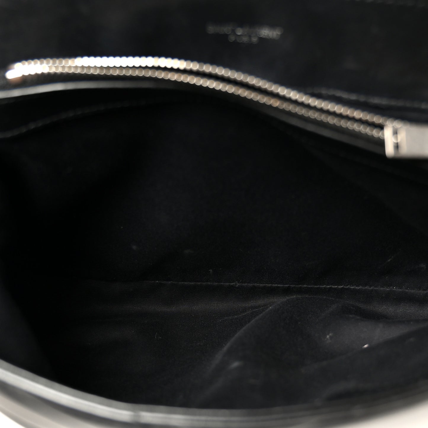 Calfskin Y Quilted Monogram Medium Loulou Chain Satchel Black
