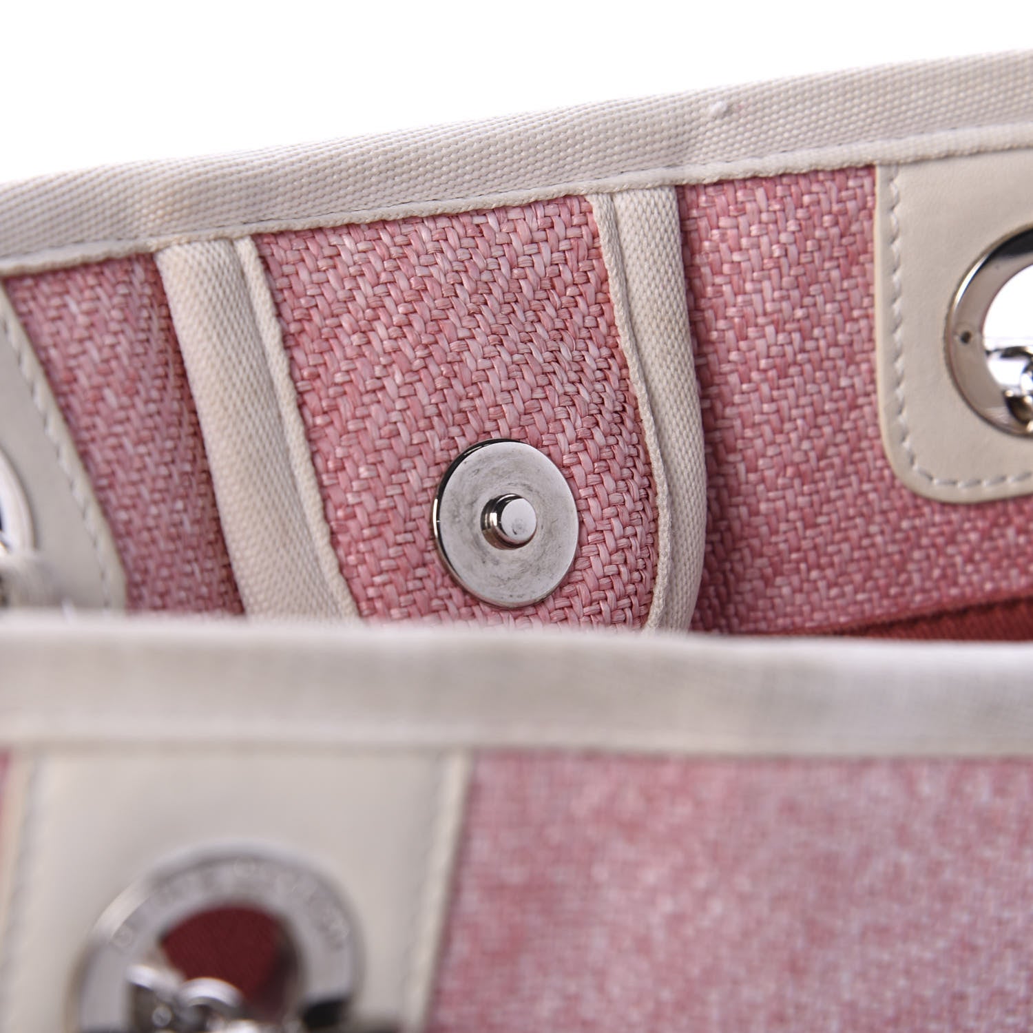 Chanel Canvas Small Deauville Tote Pink 10 of 13