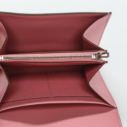 Hermes Epsom Constance Short Wallet Rose Confetti 6 of 7